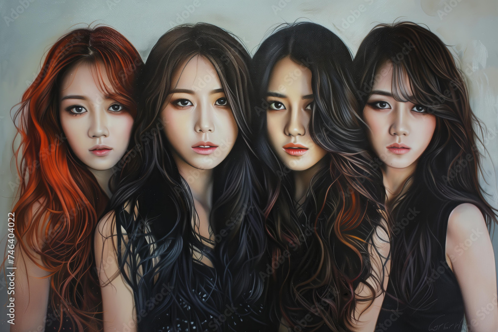 female Korean K-pop band female Korean K-pop band