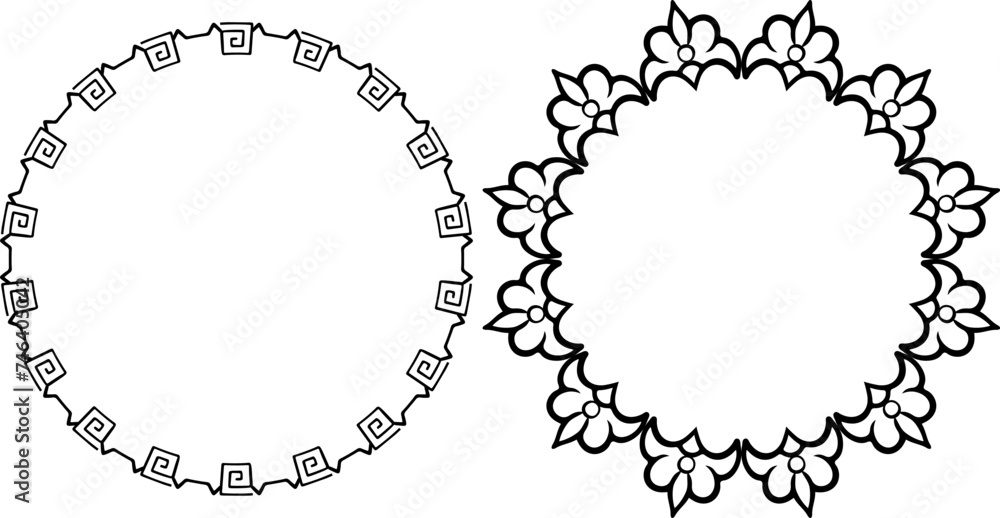 vector frames black on a white background vector frames black on a white background