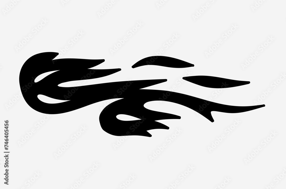 outline flame doodle vector image outline flame doodle vector image
