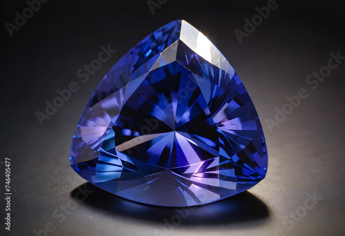Tanzanite Gemstone, Precious, Blue, Luxury, Jewelry, Gem, Fashion, Accessories, Sparkle, Glitter, Expensive, Rare, Shiny, Elegant, AI Generated