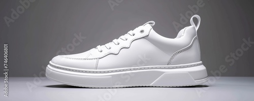 plain white shoe background