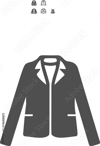 Windbreaker icon. Windbreaker on a white background. Element for style and fashion