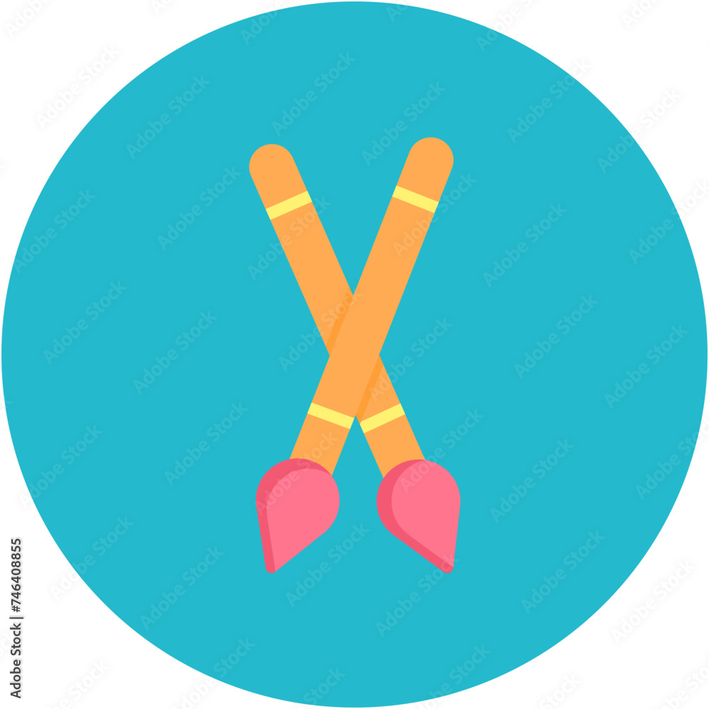 Obraz premium Paint Brushes Icon