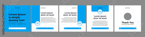 simple carousel or microblog template for social media posts