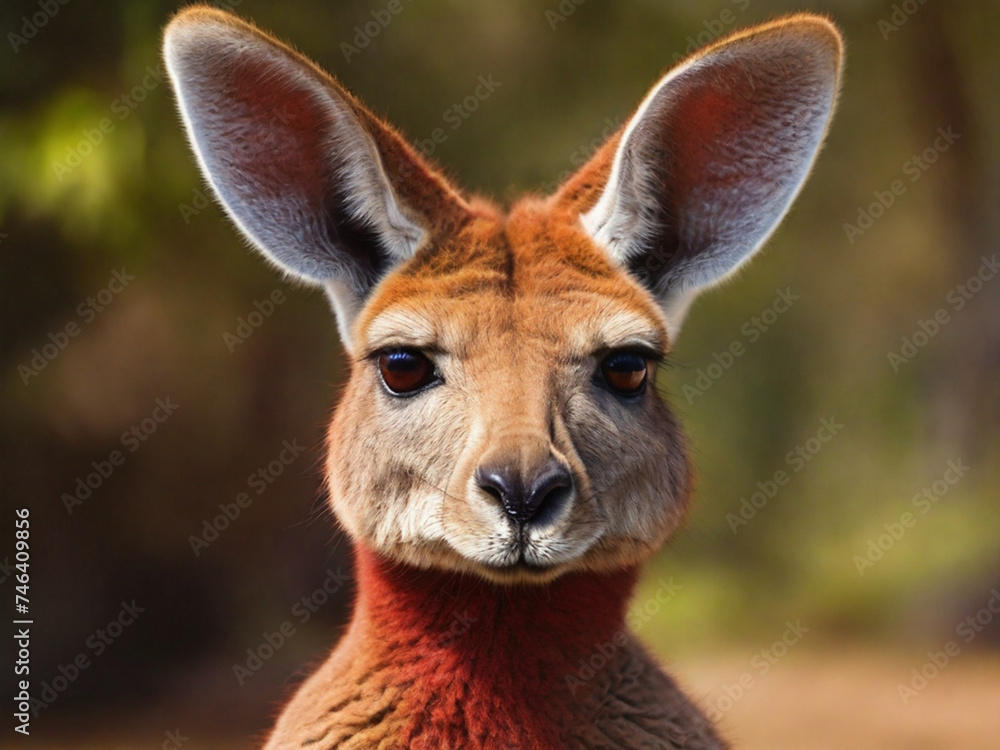 Portrait of a Kangaroo Portrait of a Kangaroo