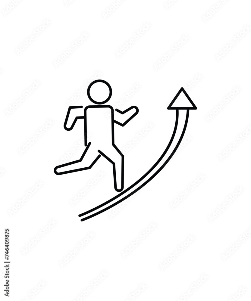 growth icon, vector best line icon. growth icon, vector best line icon.