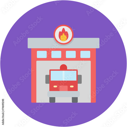 Firefighter Garage Icon
