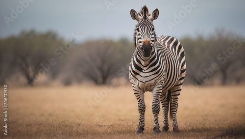 zebra in the wild