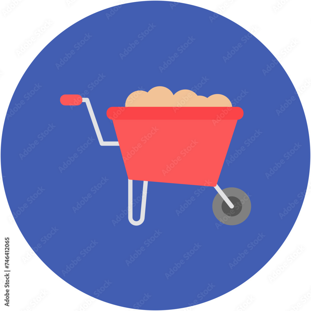 Wheelbarrow Icon Wheelbarrow Icon