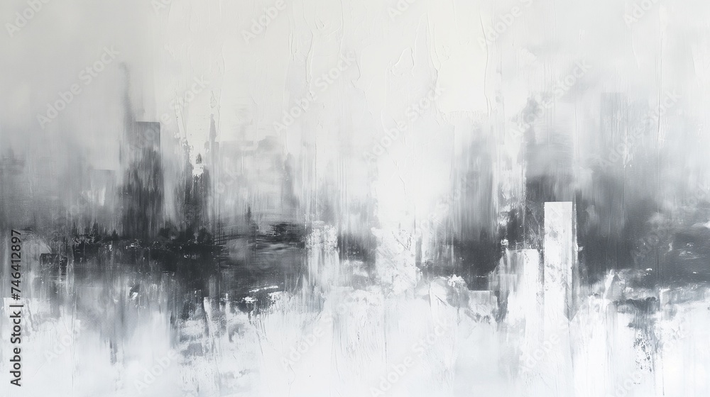Abstract acrylic painting on canvas. Generative AI Abstract acrylic painting on canvas. Generative AI