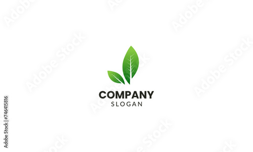 Abstract green leaf logo icon vector design. Landscape design  garden  Plant  nature and ecology vector logo. Ecology Happy life Logotype concept icon. Vector illustration  Graphic Design Editable Des