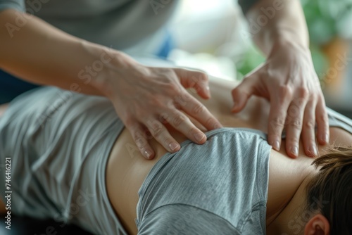 woman receiving a massage