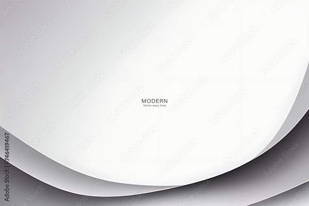Obraz premium Abstract White Gray Background. colorful wavy design wallpaper. creative graphic 2 d illustration. trendy fluid cover with dynamic shapes flow.