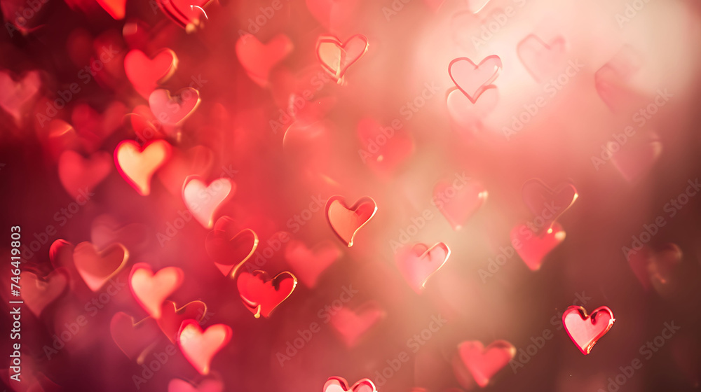 Valentine day love beautiful heart hanging on branch of tree Valentine day love beautiful heart hanging on branch of tree