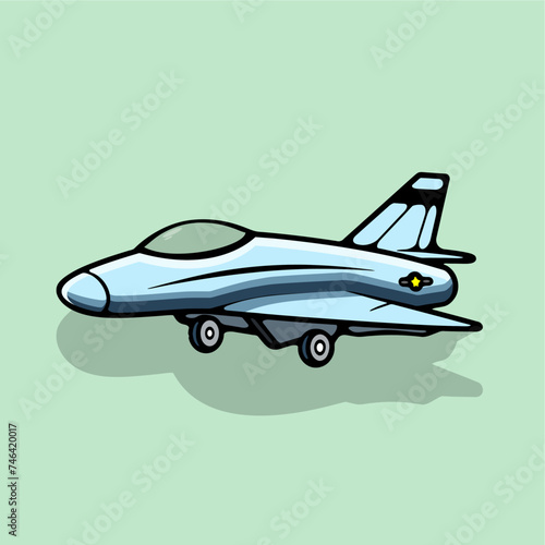 jet fighter icon vector