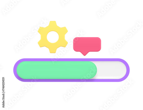 Battery accumulator charge level scale electricity energy indicator 3d icon realistic vector
