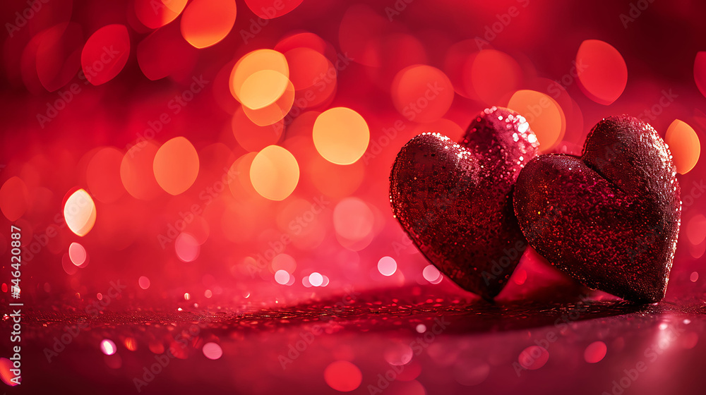 Futuristic valentine's day heart concept