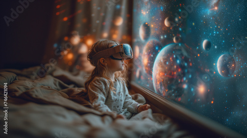 Solar Odyssey Child's Journey with Augmented Reality Glasses