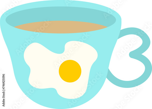Cute Cup Tea Illustration 