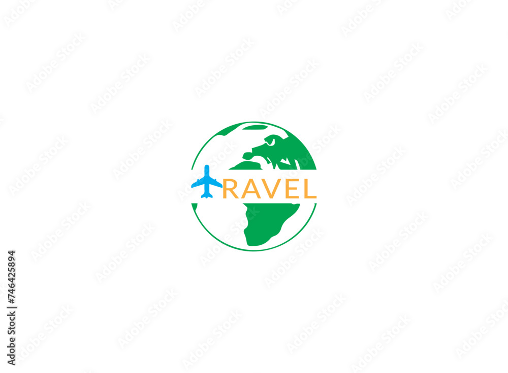 A futuristic globe icon travel logo with sleek curves, symbolizing progress and advancement in travel. A futuristic globe icon travel logo with sleek curves, symbolizing progress and advancement in travel.
