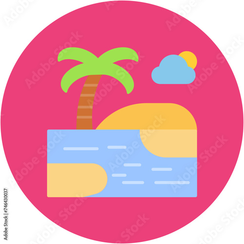 Shore Landscape Icon