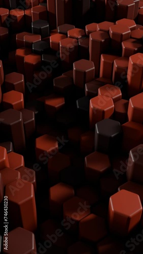 Wallpaper Mural 3d animated background of hexagons in a loop satisfying video Torontodigital.ca