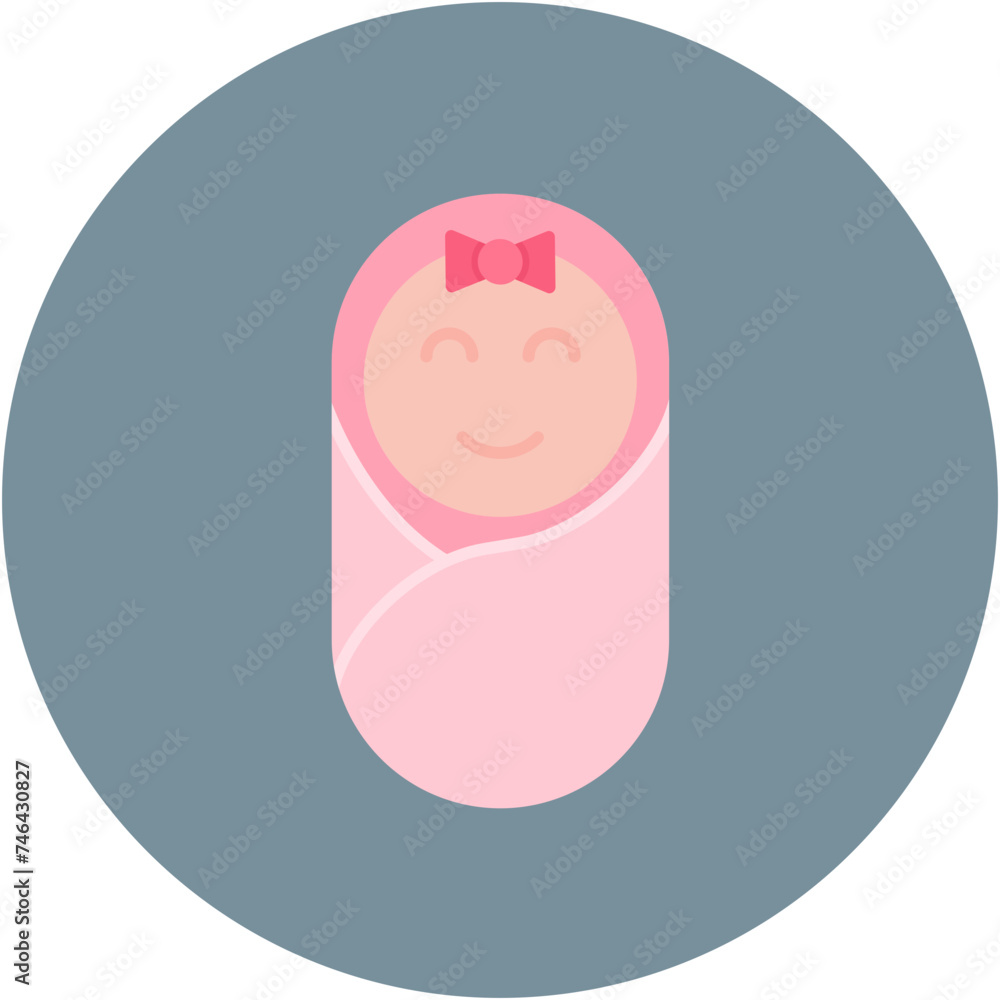 Baby Girl Icon Baby Girl Icon