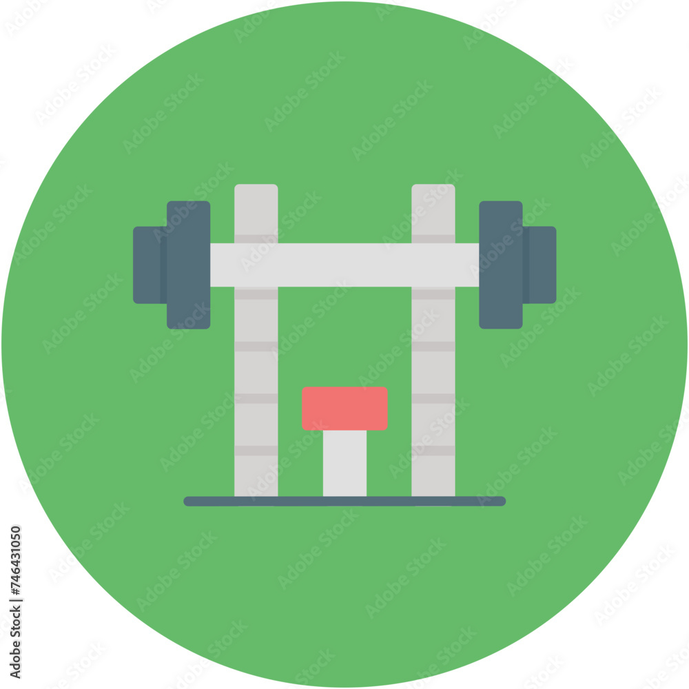 Obraz premium Bench Press Icon