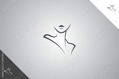 Cosmetics logotype. Beauty, personal care and cosmetics brand identity design template. Perfect logo for business related to cosmetics and personal care industry. Isolated background. Vector eps 10.