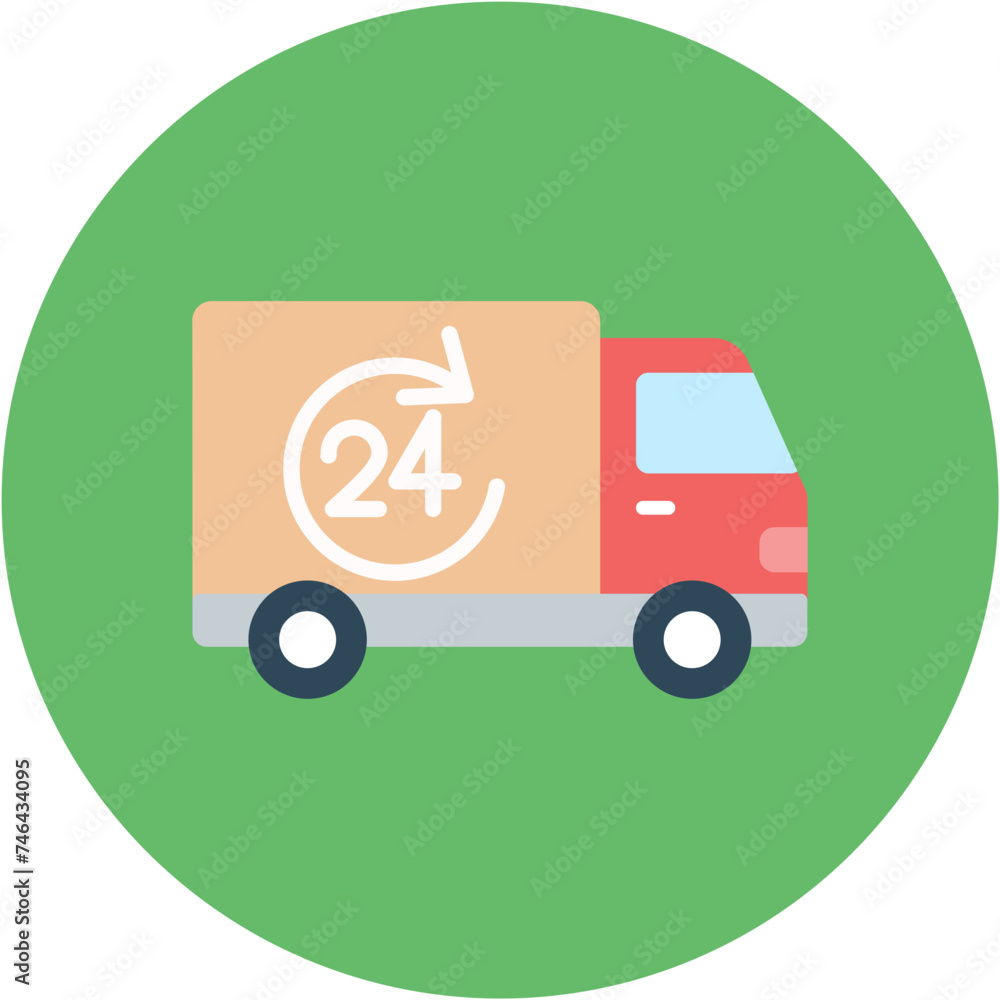 24 Hours Delivery Icon 24 Hours Delivery Icon