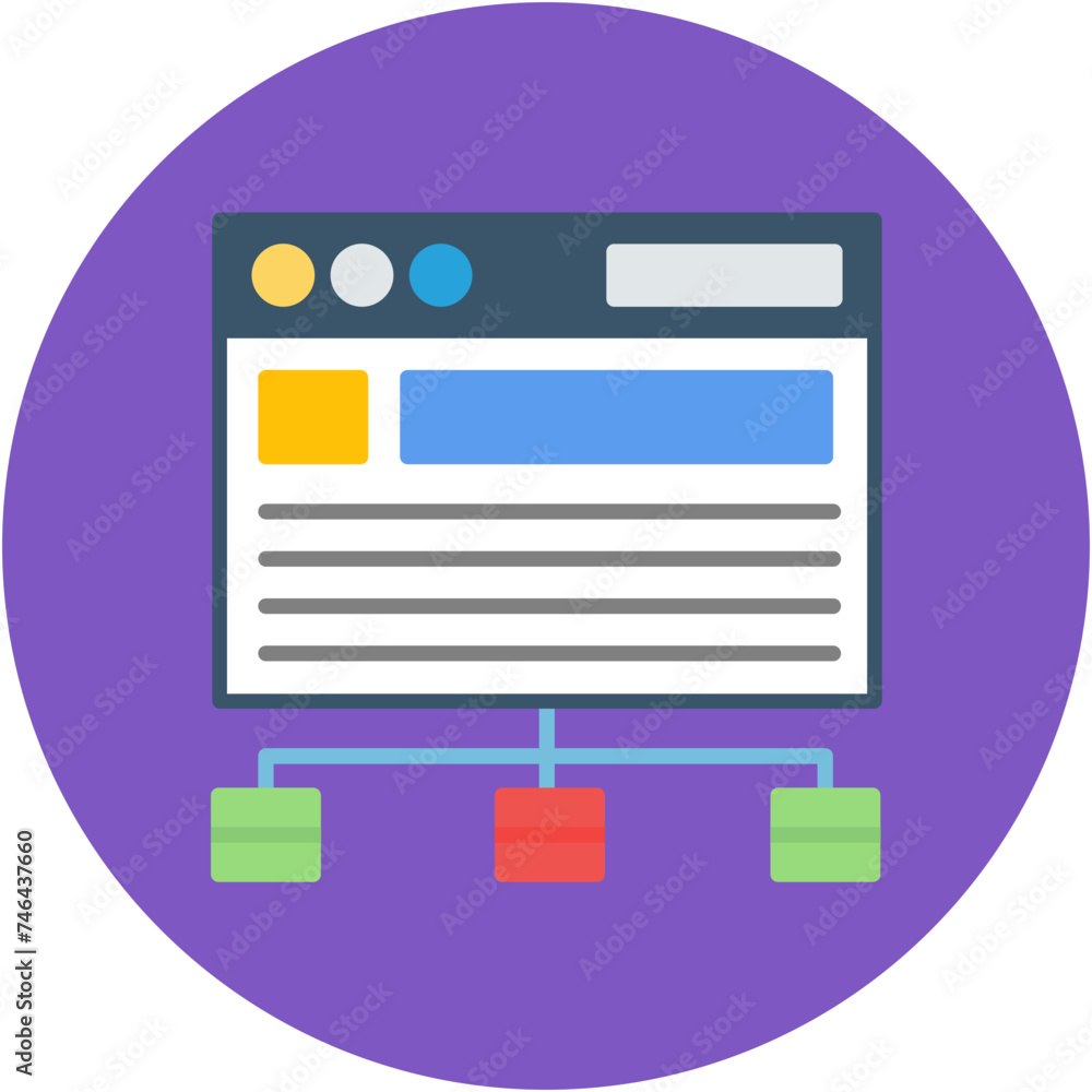 Website Structure Icon Website Structure Icon