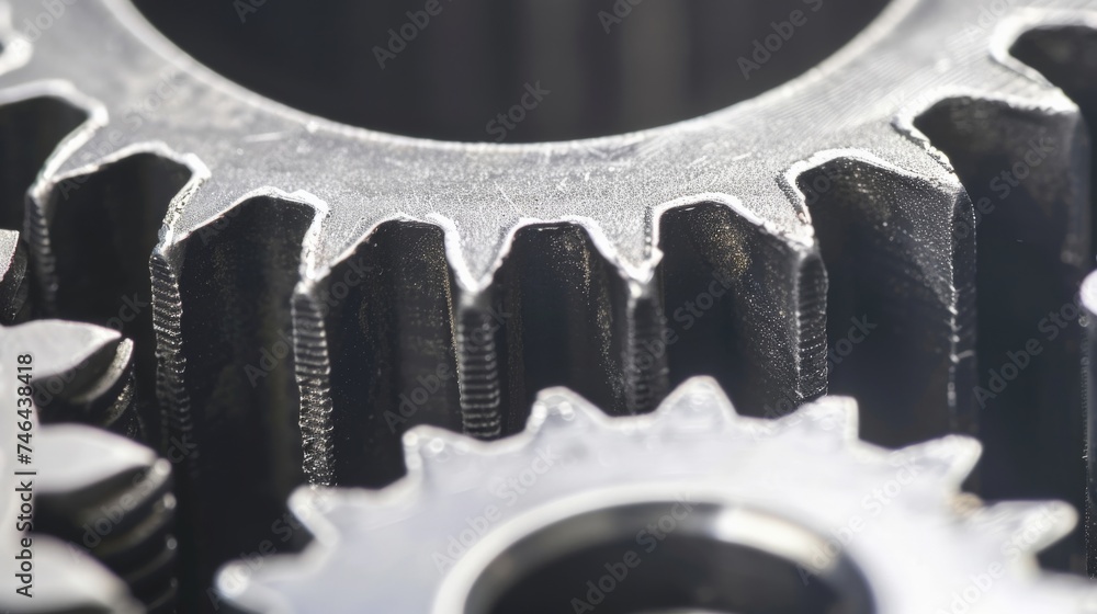 Gear wheels close-up