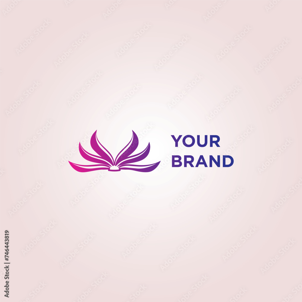 Book logo for your brand, ai technology