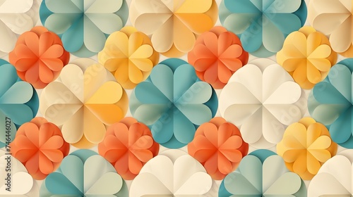 Colorful 3D Paper Flowers  Vibrant Orange  Yellow  Blue  and White Floral Arrangement