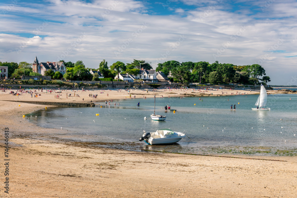 Beach of Saint-Pierre de Quiberon on Quiberon peninsula, Morbihan, Brittany, France