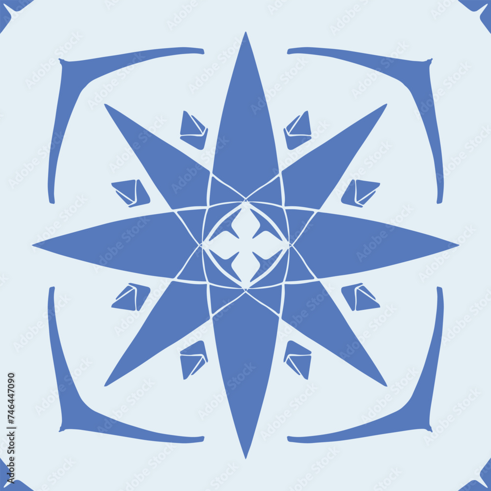 Flower seamless pattern blue color number 10 Flower seamless pattern blue color number 10