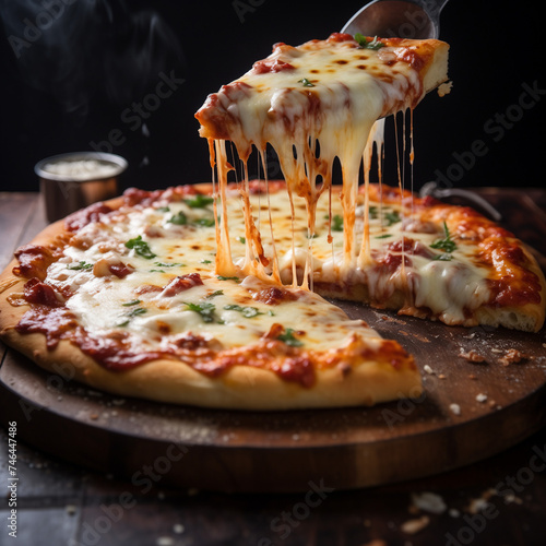A picture of a delicious flavorful pizza