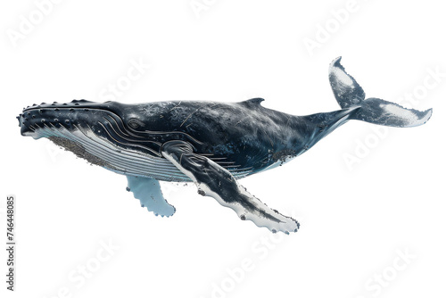 Humpback Whale Breach Isolated On Transparent Background © Cool Free Games