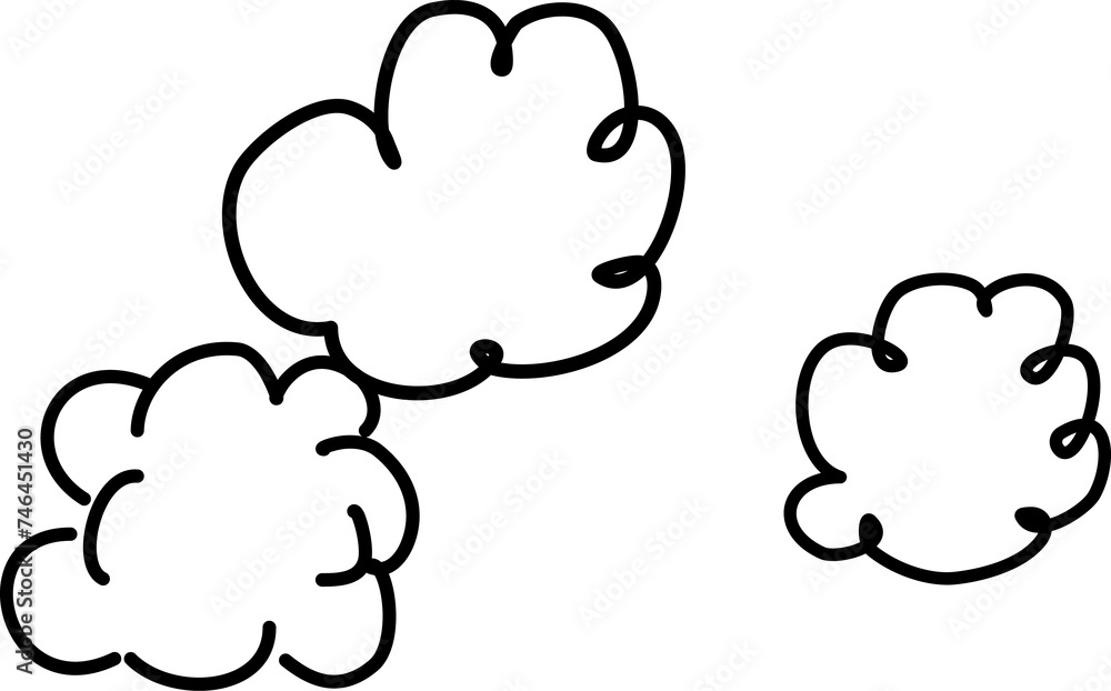Hand drawn cloud Hand drawn cloud