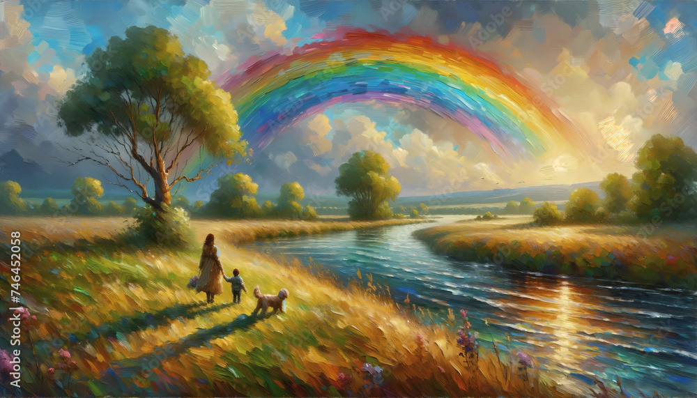 rainbow art - obrazy, fototapety, plakaty 