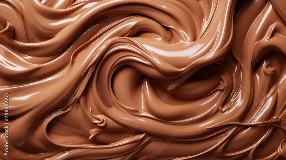 Texture of chocolate mixed with white cream. Elegant sweet background. Generative AI Texture of chocolate mixed with white cream. Elegant sweet background. Generative AI