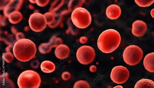 Red blood cells. Generative AI