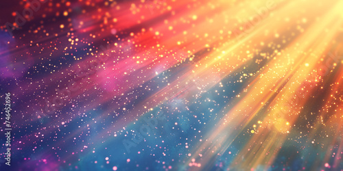 colorful gradient modern background with galaxy starlight concept for modern background Rainbow cultured background with starburst blur.