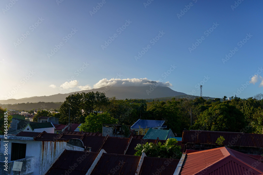 view of Mt. Makiling from a roofdeck