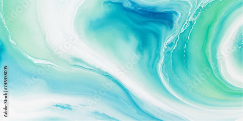 abstract soft blue and green abstract water color ocean wave texture background. Banner Graphic Resource as background for ocean wave and water wave abstract graphics	