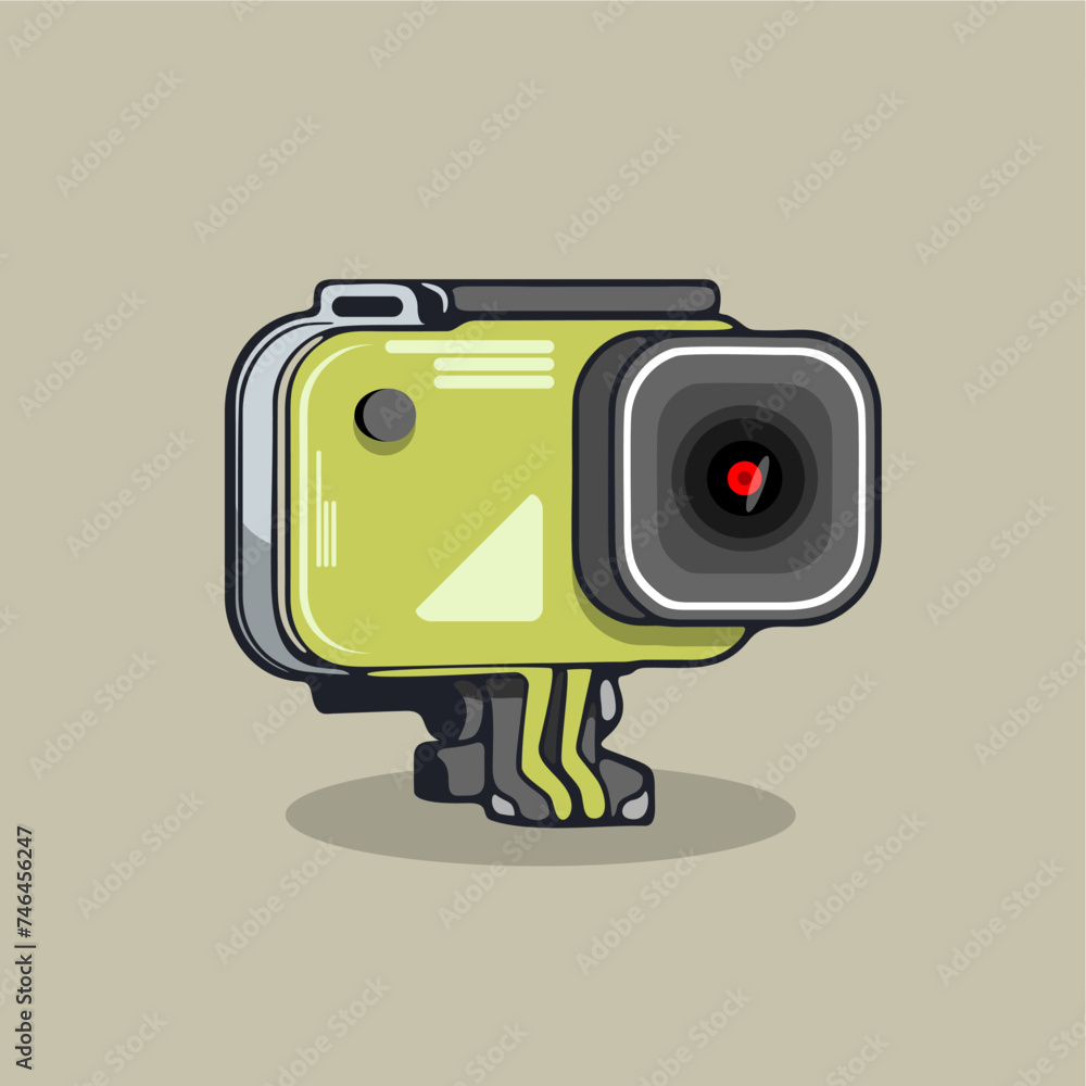 action cam vector flat illustration action cam vector flat illustration