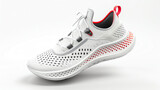 Modern White Sports Shoes with Colorful Detailing