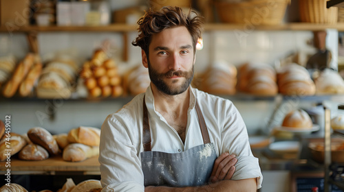 Artisan Baker at His Craft, A Portrait of Passion and Skill