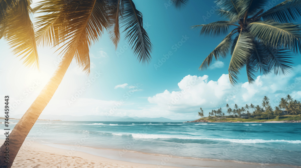Naklejka premium Summer background
