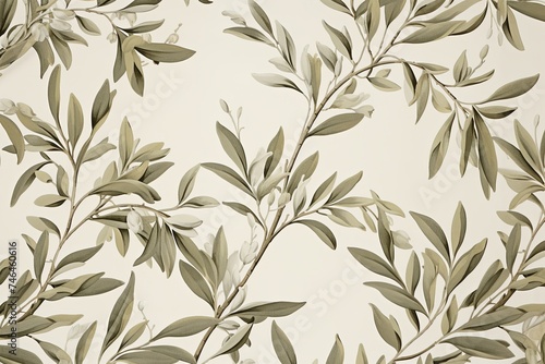 Wallpaper Mural Botanical Olive Branches: Mediterranean Kitchen Wallpaper Inspirations Torontodigital.ca